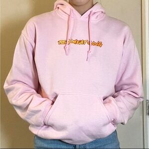 💚TINY MEAT GANG Trendy Pink Graphic Hoodie